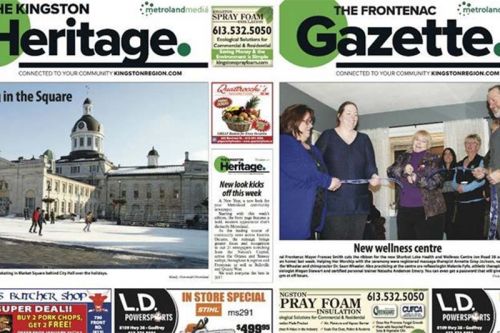 The Frontenac Gazette and Kingston Heritage have ceased publication, closing the doors on Monday (Nov. 27).
